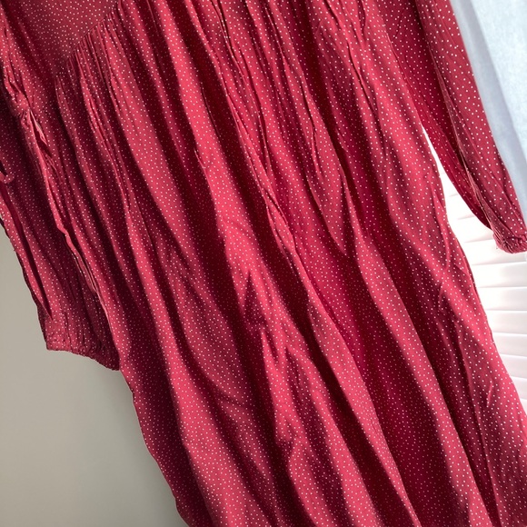 NWT American Eagle Red Polka Dot Dress - Picture 2 of 6